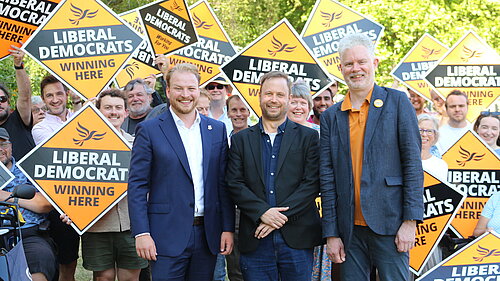 Cllrs Richard Blackman, Thomas Gravatt, and Matt Bunday