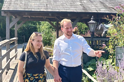 Thomas Gravatt with his wife Amy